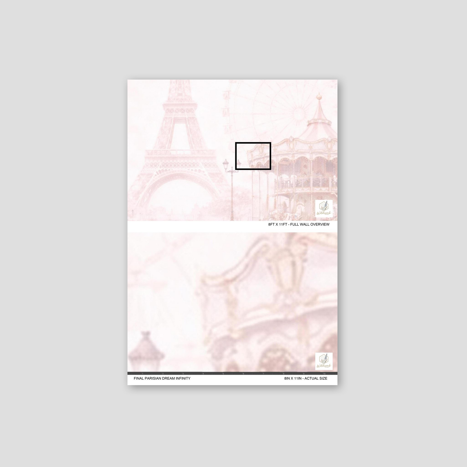 Parisian Dreamscape wallpaper detail preview.