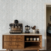 Herringbone watercolor Pottery and Linen Neutral