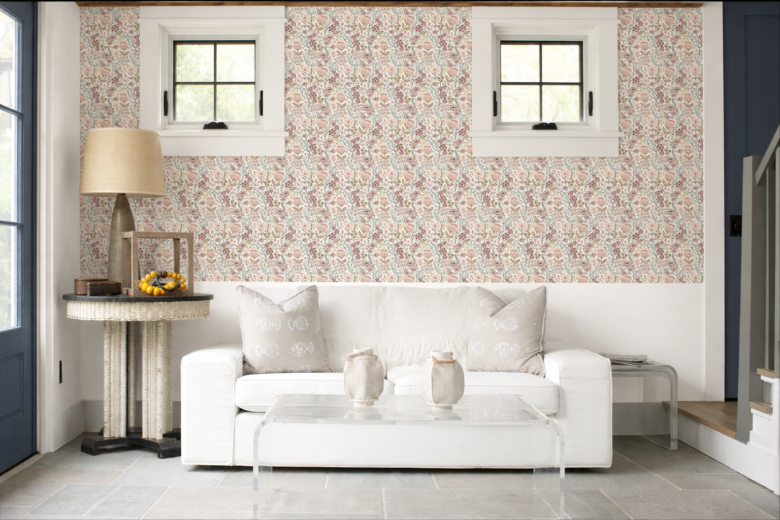 flos vintage garden party 3 repeat on 2 panel