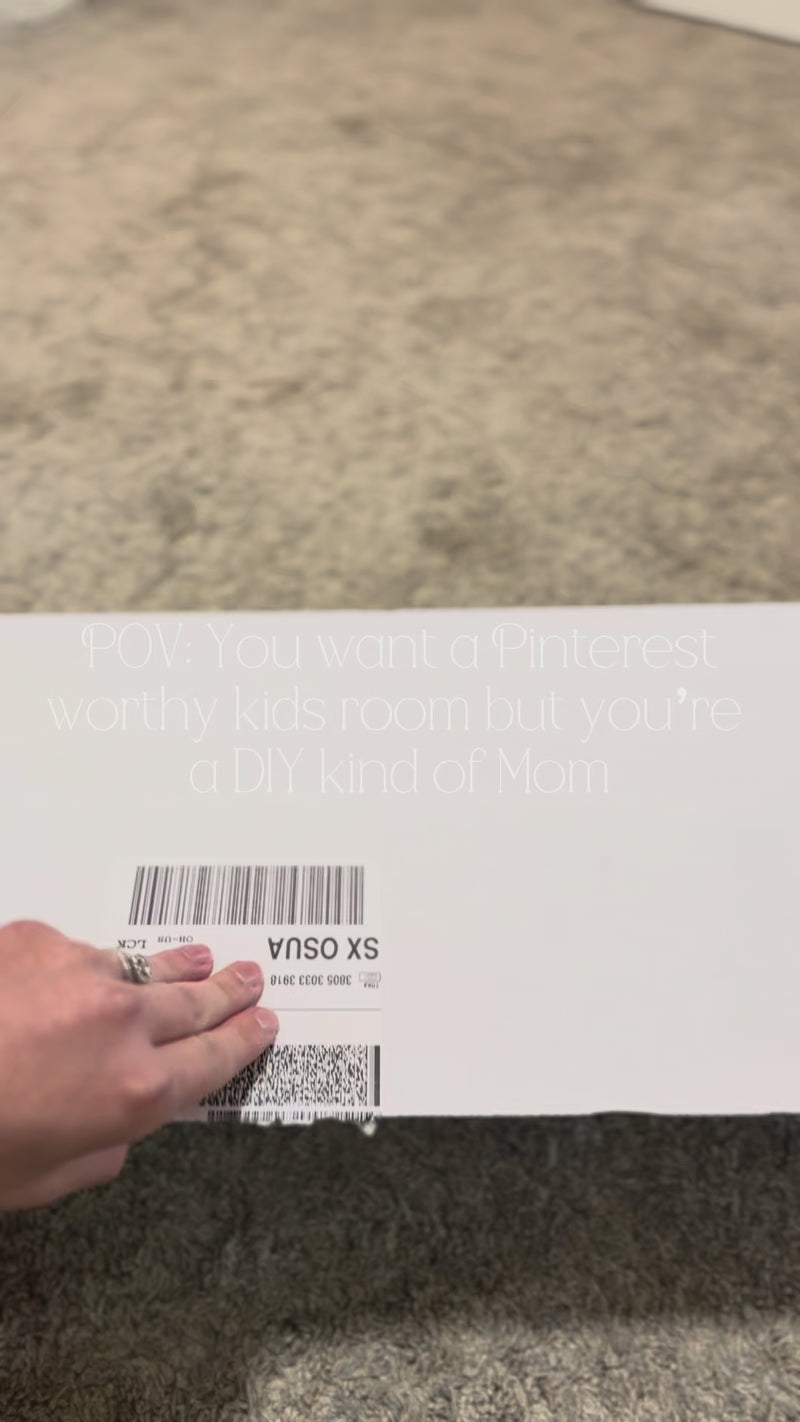 unboxing and hanging floral wallpaper 